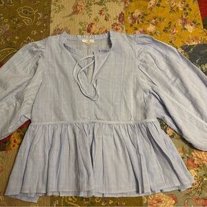 EASEL Light Blue Women's Top Women's L